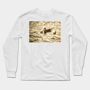 Baby Mallard and Mother Long Sleeve T-Shirt